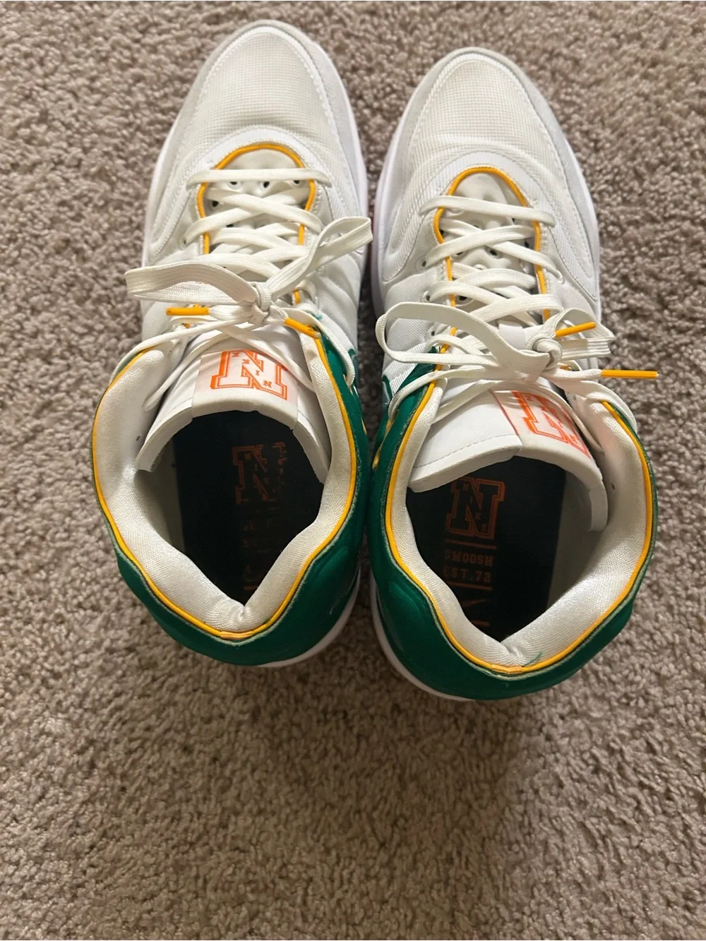 Nike Air Zoom GT Hustle 2 Swoosh Squad White Basketball Shoes Men’s Size 15